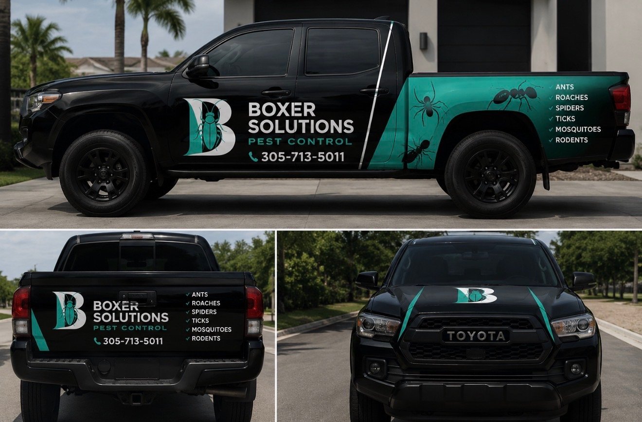 Boxer Solutions Pest Control service truck
